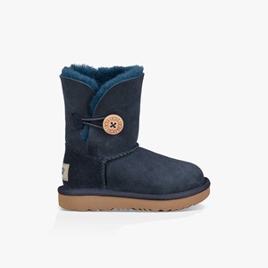 Ugg Bailey Button II Kids Classic Boots Blue (9804POSQI)